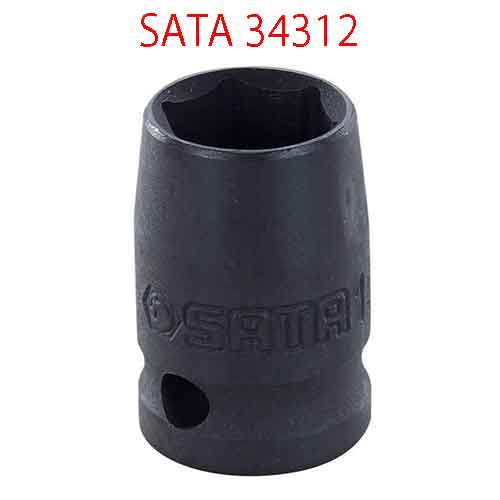 Đầu tuýp lục giác đen 1/2 inch cỡ 19mm SATA 34312