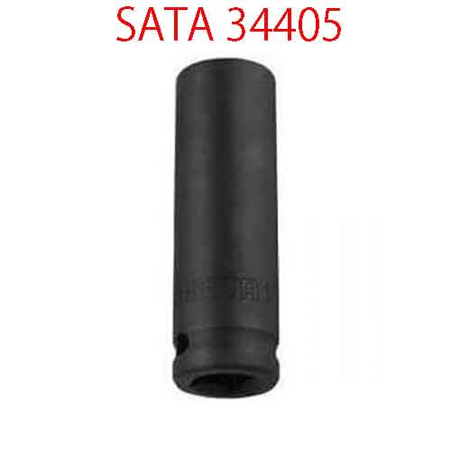 Đầu tuýp lục giác đen 1/2 inch loại dài cỡ 12mm SATA 34405