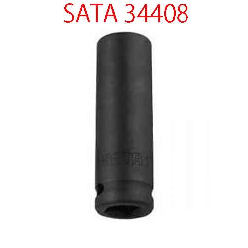 Đầu tuýp lục giác đen 1/2 inch loại dài cỡ 15mm SATA 34408