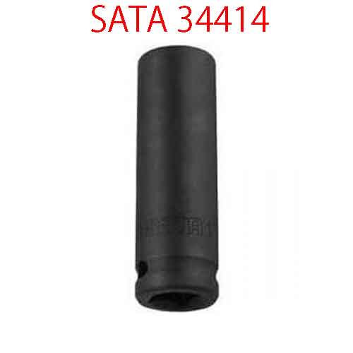 Đầu tuýp lục giác đen 1/2 inch loại dài cỡ 21mm SATA 34414