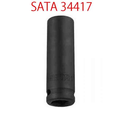 Đầu tuýp lục giác đen 1/2 inch loại dài cỡ 24mm SATA 34417