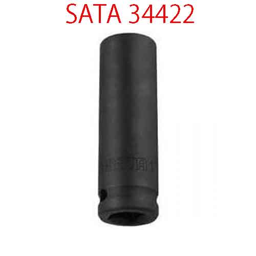 Đầu tuýp lục giác đen 1/2 inch loại dài cỡ 29mm SATA 34422