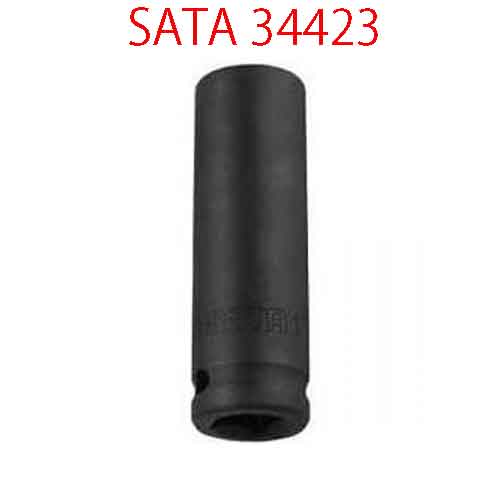 Đầu tuýp lục giác đen 1/2 inch loại dài cỡ 30mm SATA 34423