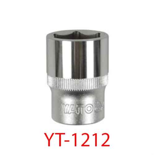 Đầu tuýp Lục giác loại ngắn 19mm 1/2