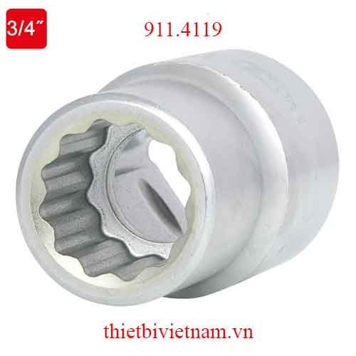 Đầu tuýp socket 12 cạnh 3/4 inch 47mm model 911.4119 hãng KS Tools