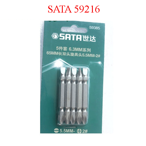 Đầu vít dẹp 1/4 inch cỡ 5.5mm x 25mm - 5cái/gói  SATA 59216