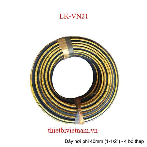 DÂY DẪN ÁP LỰC CAO LK-VN21 PHI 40MM (1-1/2 INCH) - 4 BỐ THÉP, CUỘN 40M