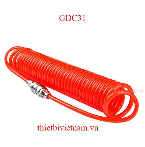 DÂY HƠI LÒ XO - DÂY KHÍ NÉN RUỘT GÀ CO GIÃN GDC31 DÀI 6M/9M/15M