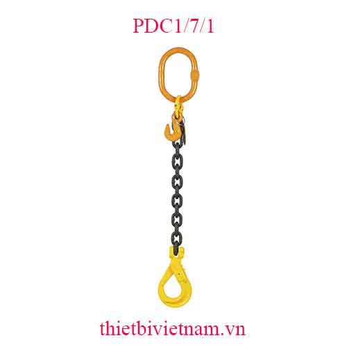 Dây xích cẩu hàng 1,5 tấn, dài 1 mét. Hệ số an toàn 4:1 hãng FERVI Italia PDC1/7/1