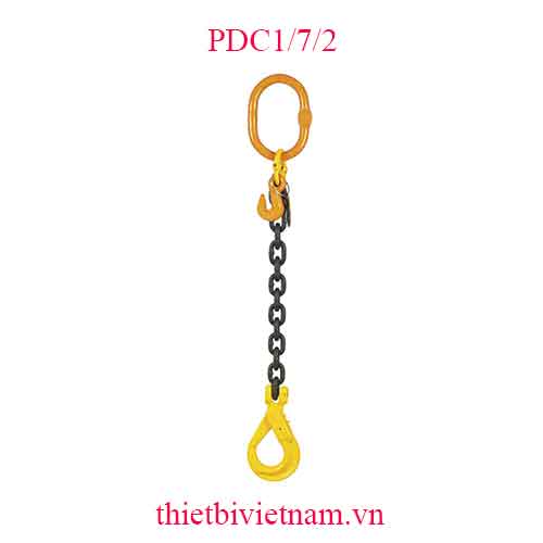 Dây xích cẩu hàng 1,5 tấn, dài 2 mét. Hệ số an toàn 4:1 hãng FERVI Italia PDC1/7/2