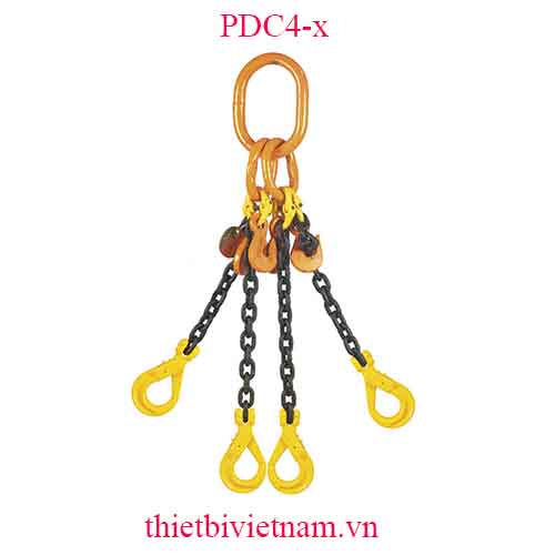Dây xích cẩu hàng 4 chân, tải trọng từ 2240kg đến 6700kg hãng FERVI Italia PDC4-x