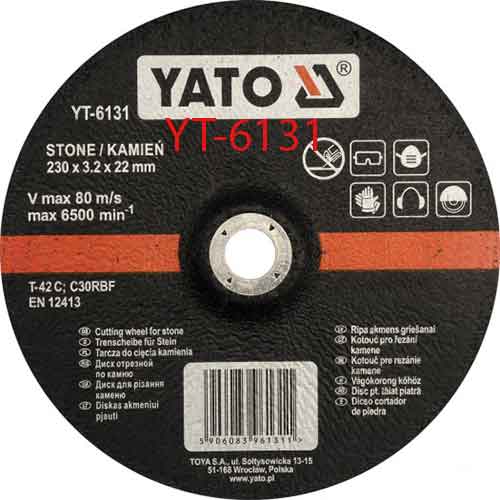 Đĩa cắt đá 230X3.2X22mm YATO YT-6131