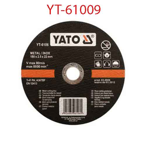 Đĩa cắt inox 100X1.0X16mm YATO YT-61009