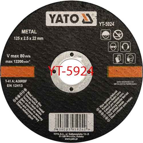 Đĩa cắt kim loại 125X2.5X22mm YATO YT-5924