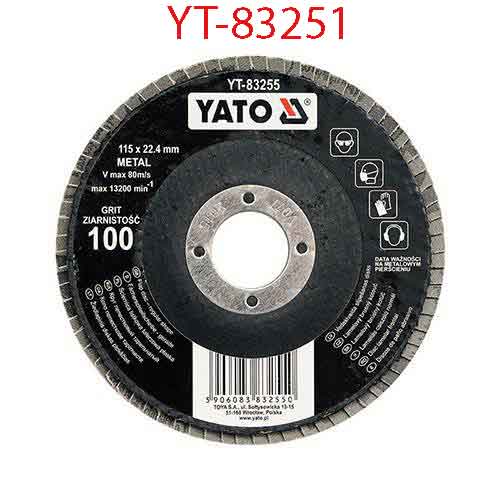Đĩa mài nhám xếp 115mm Grit 36 YATO YT-83251