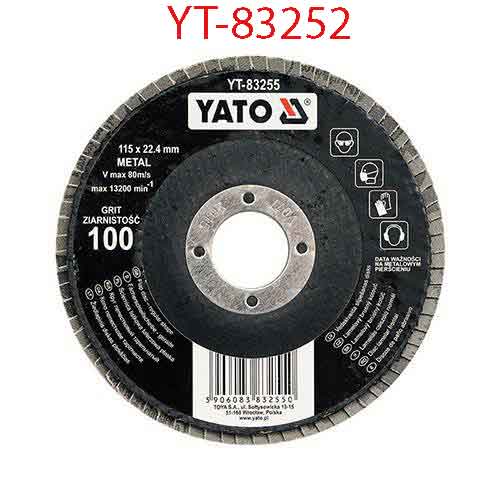 Đĩa mài nhám xếp 115mm Grit 40 YATO YT-83252
