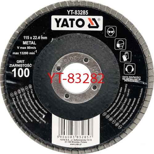 Đĩa mài nhám xếp 115mm Grit 40 YATO YT-83282