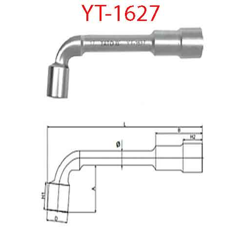 Điếu chữ L 2 đầu 7mm YATO YT-1627