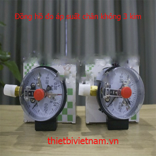 Đồng hồ đo áp suất chân không 3 kim