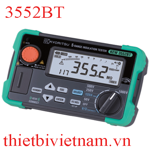 Đồng hồ đo điện trở cách điện KYORITSU 3552BT