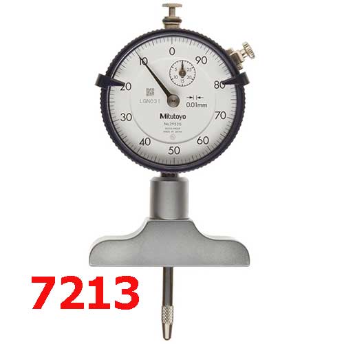 Đồng hồ đo sâu 0-210mm x 0.01/Đế 63.5mm 7213