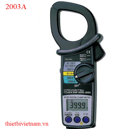 Đồng hồ kẹp kỹ thuật số AC / DC Kyoritsu 2003A (2000A)