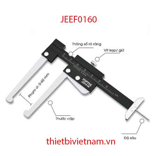 DỤNG CỤ ĐO ĐĨA PHANH VÀ ĐỘ SÂU LỐP TOPTUL JEEF0160