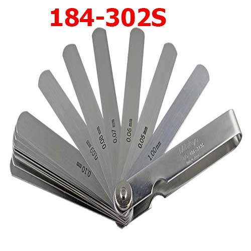 Dưỡng đo độ dày 0.03-0.5mm/13 lá/150mm 184-302S