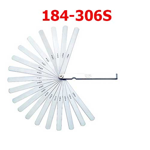 Dưỡng đo độ dày 0,05 - 0,8 mm/10 lá/110mm 184-306S