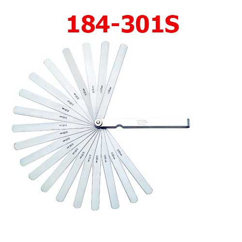 Dưỡng đo độ dày 0.05-1mm/13 lá/150mm 184-301S