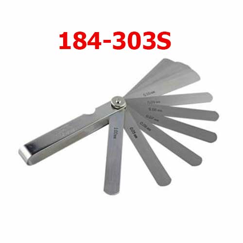 Dưỡng đo độ dày 0.05-1mm/28 lá/150mm 184-303S