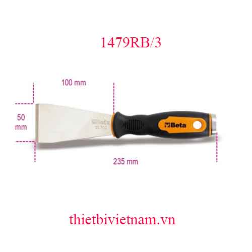 FLAT PUTTY KNIFE SCRAPER BETA MODEL 1479RB/3