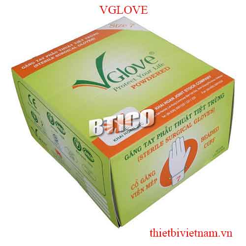 GĂNG TAY Y TẾ TIỆT TRÙNG LATEX CÓ BỘT VGLOVE