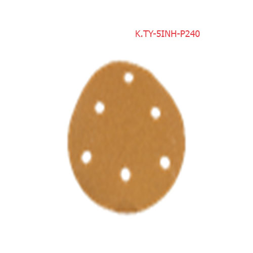 Giấy nhám tròn phi 125 (5inch, 6 lỗ), - P240
