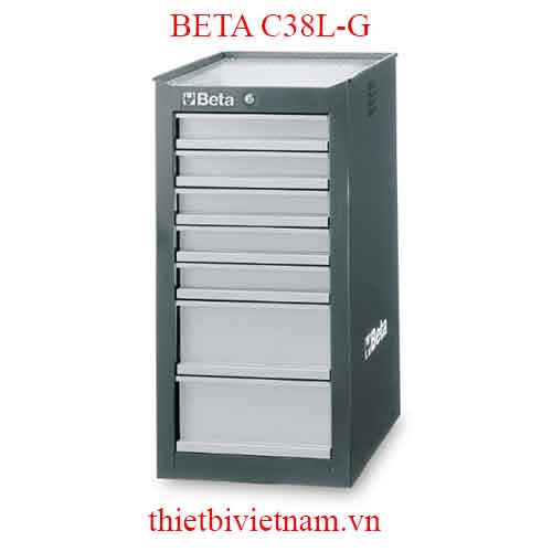 G-SIDE CAB 7 DRAWERS GREY BETA MODEL C38L-G