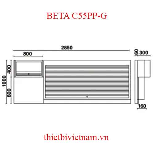 G-TOOL WALL SYST.+SHUTTER & CABIN BETA MODEL C55PP-G