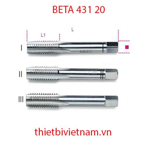 HAND TAPS COARSE PITCH HSS BETA MODEL 431 20