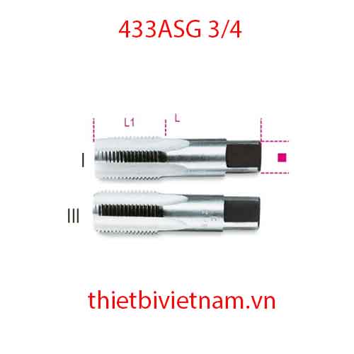 HAND TAPS CYLINDRICAL GAS BETA MODEL 433ASG 3/4