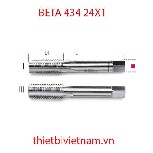 HAND TAPS FINE PITCH BETA MODEL 434 24X1