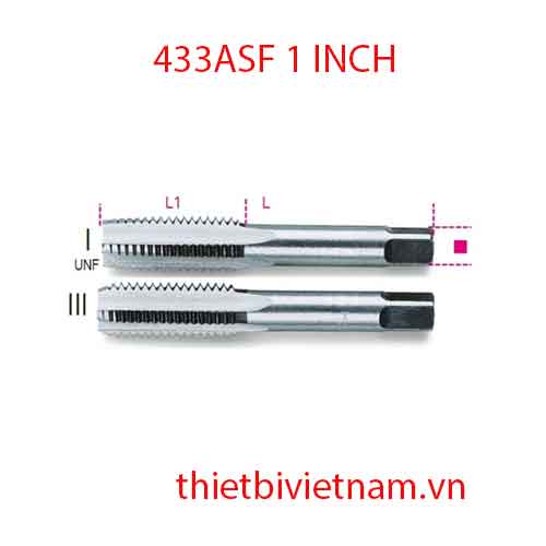 HAND TAPS FINE PITCH UNF BETA MODEL 433ASF 1 INCH