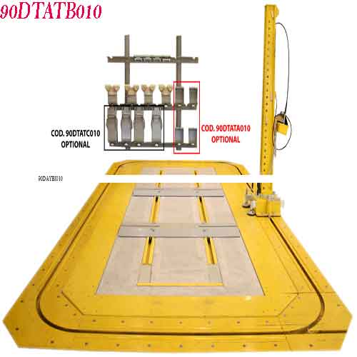 Hệ thông ray cố định khung trên mặt sàn 90DTATB010