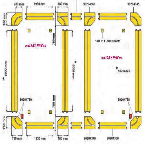 Hệ thống ray trượt sử dụng cho các tháp kéo