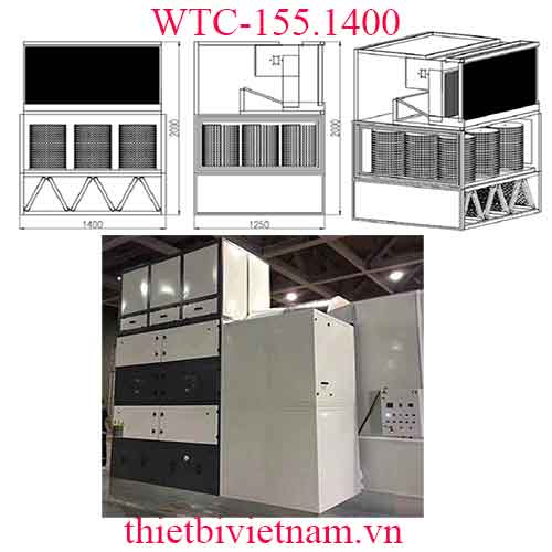 Hệ thống trung hòa khí xả, dập bụi, khử mùi phòng sơn WTC-155.1400