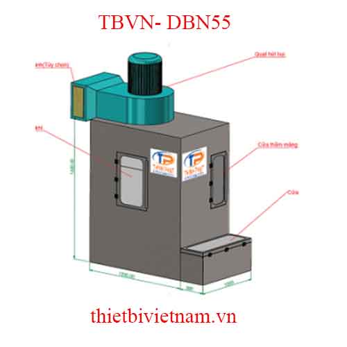Hệ Thống Xử Lý Mùi, Bụi Sơn Bằng Màng Nước 5.5HP TBVN- DBN55