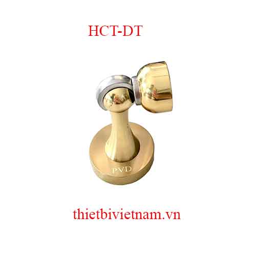 Hít cửa trơn bằng đồng thau PVD Gold hàng Italia HCT-DT