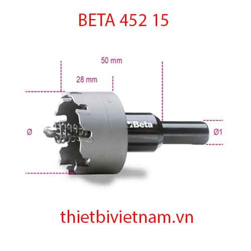 HOLE CUTTERS HARD METAL INSETS BETA MODEL 452 15