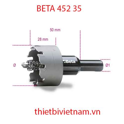 HOLE CUTTERS HARD METAL INSETS BETA MODEL 452 35