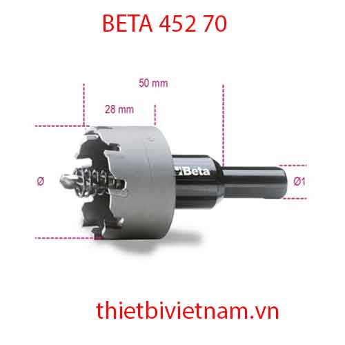 HOLE CUTTERS HARD METAL INSETS BETA MODEL 452 70