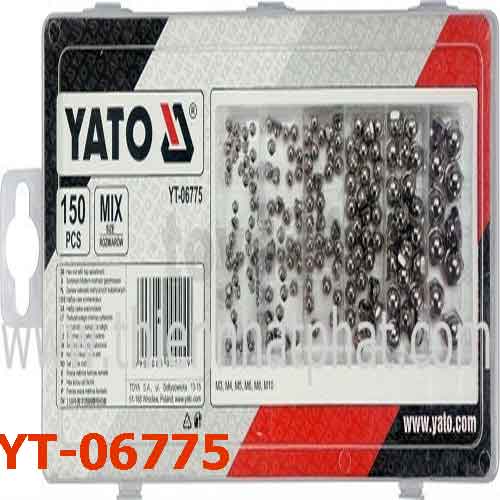 Hộp đai ốc không rỉ 150 chi tiết YATO YT-06775