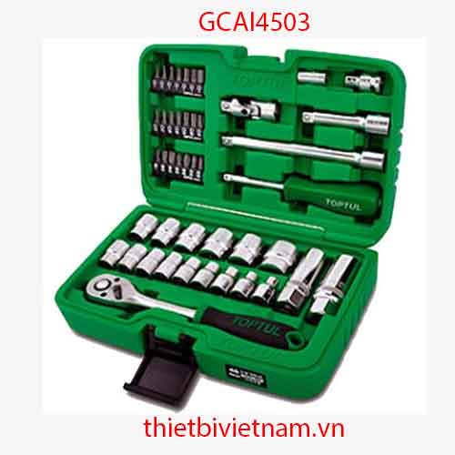 HỘP DỤNG CỤ XÁCH TAY 3/8 INCH PT 45 CHI TIẾT GCAI4503
